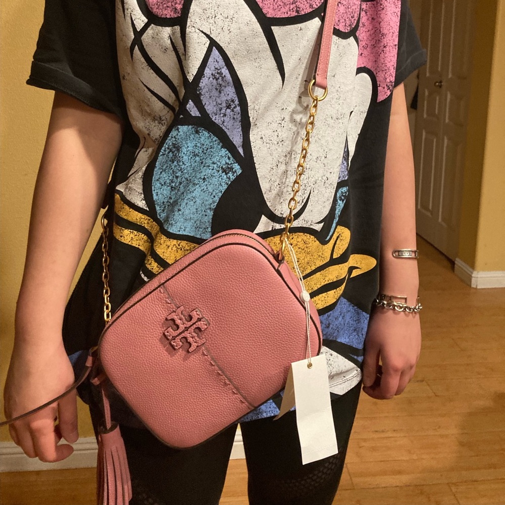 Tory Burch McGraw Pink Camera bag